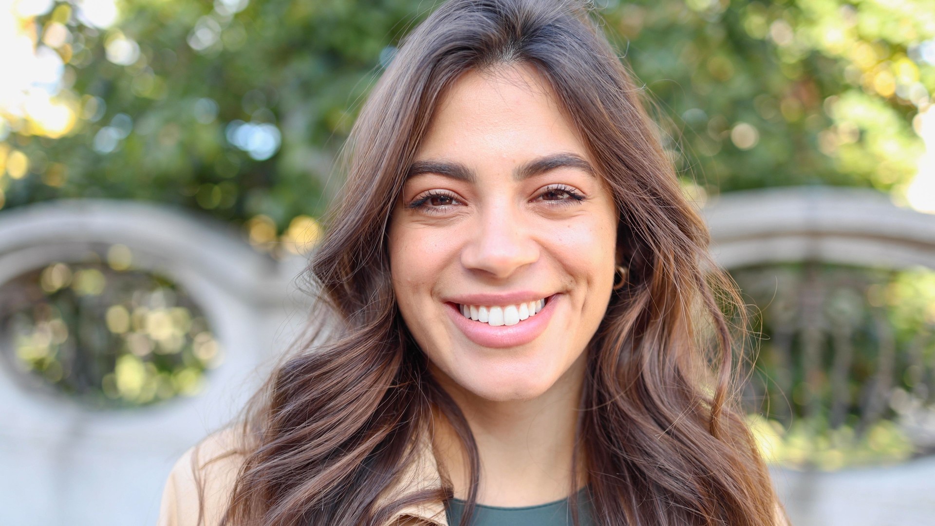 Young Spanish woman smiling